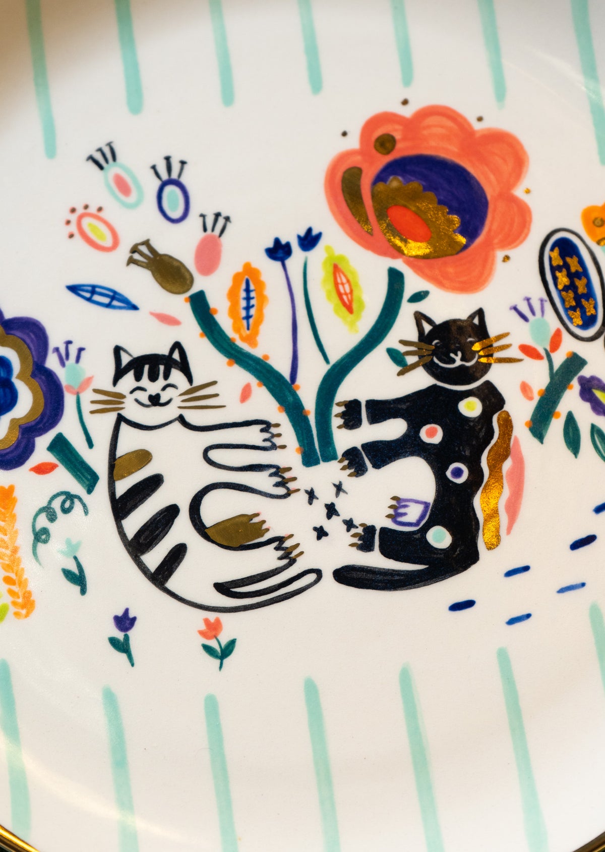 Plate with Cats