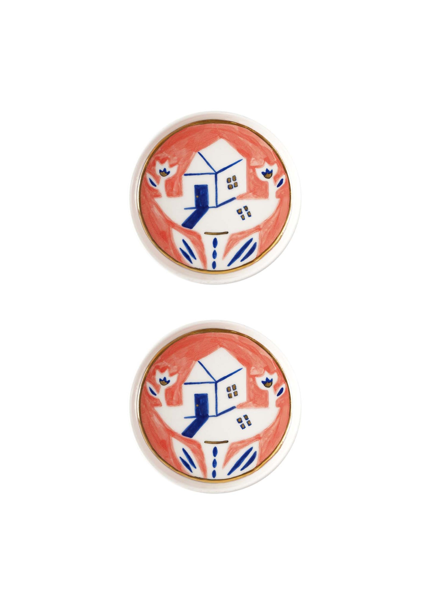 “Vytynanka” Plate Set with a House