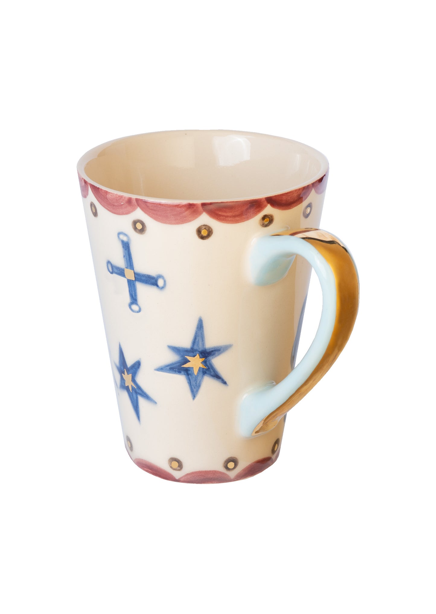 Кружка різдвяна з кониками