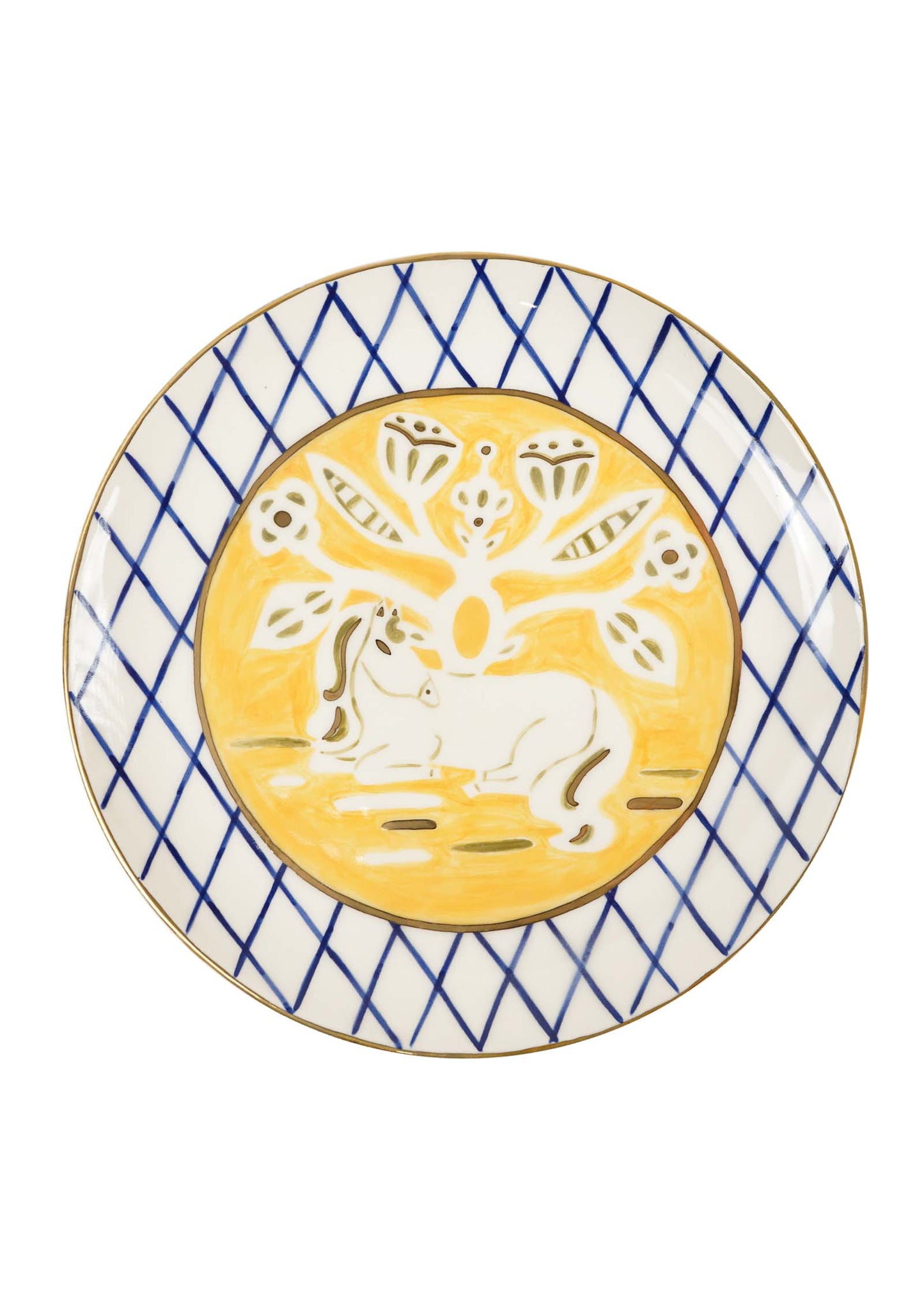 “Vytynanka” Plate with a Horse