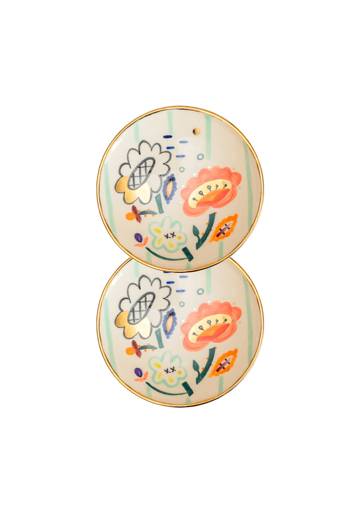 Plates with Flowers