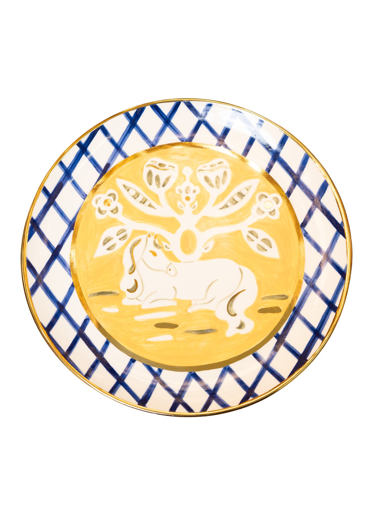“Vytynanka” Plate with a Horse