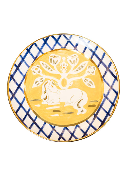 “Vytynanka” Plate with a Horse