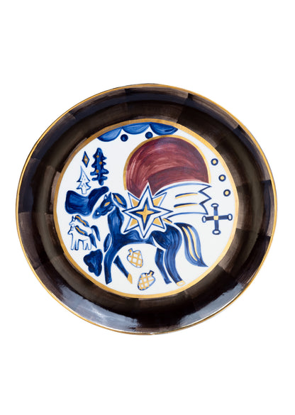 Різдвяна тарілка з коником