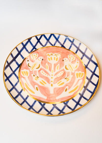 “Vytynanka” Plate with Birds