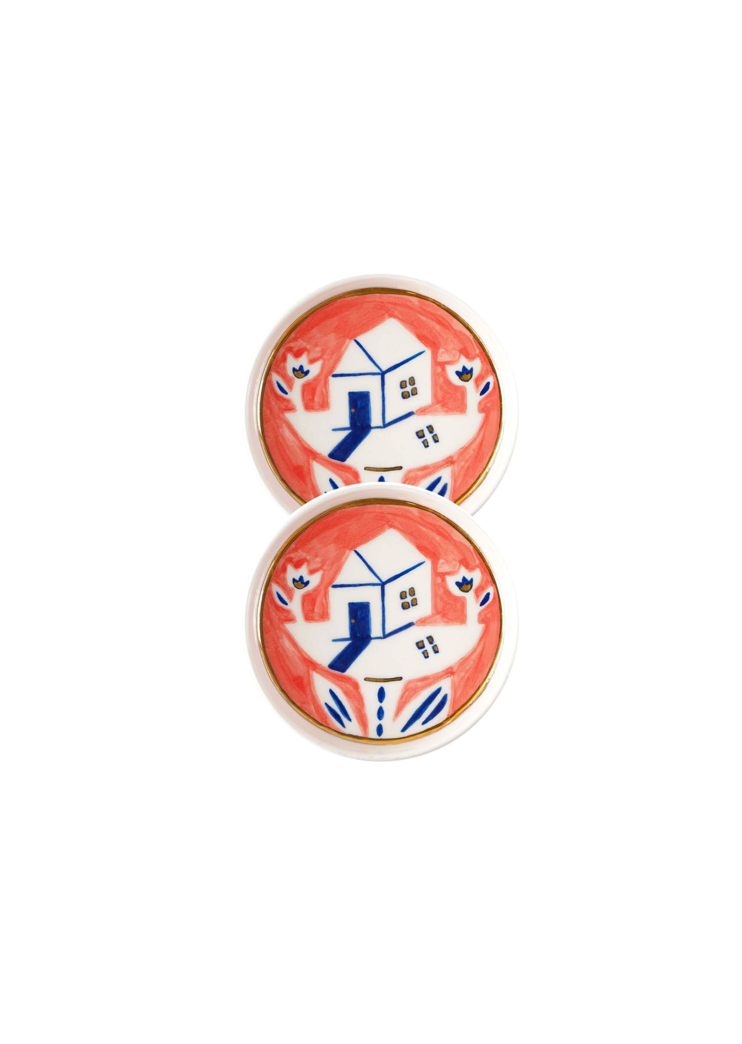 “Vytynanka” Plate Set with a House