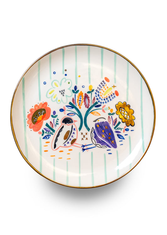 Plate with a Bird