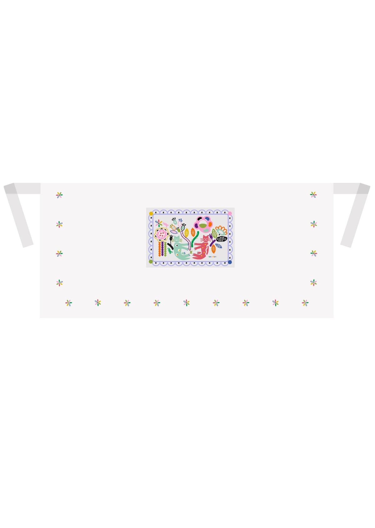 Apron with cats