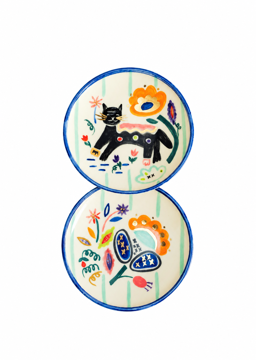Plates with Cats
