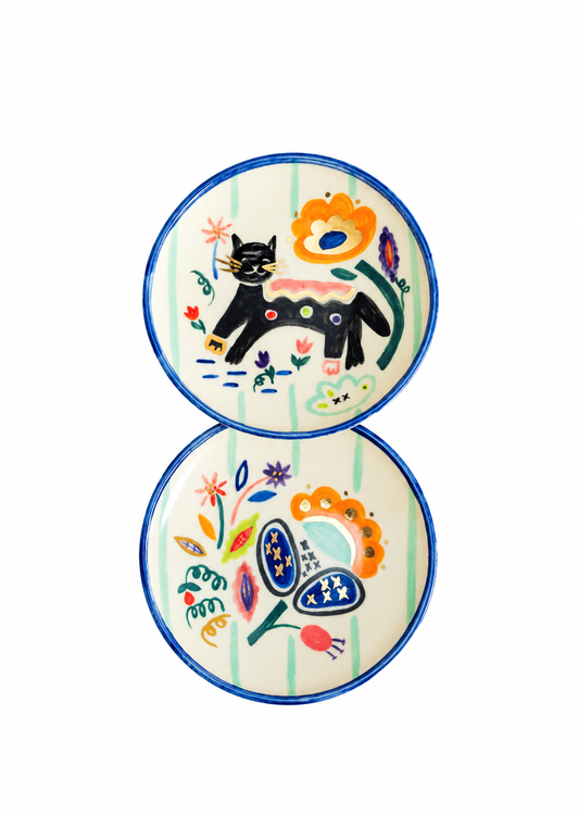 Plates with Cats