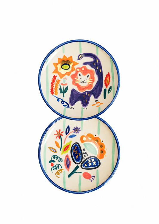 Plates with Lion 