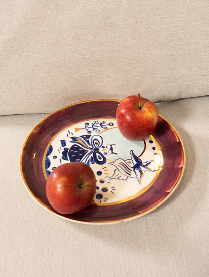 Різдвяна тарілка зі совою